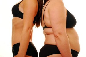 thin-woman-obese-woman-11100302